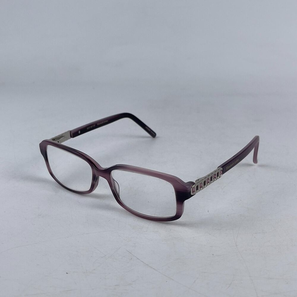 Elizabeth Arden EA 1144-3 Women Eyeglasses Frame Purple Stripe Plastic 52-16-135